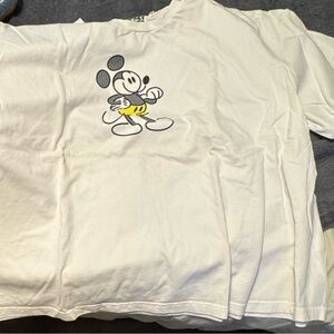 Disney White Tee with Classic Mickey Design